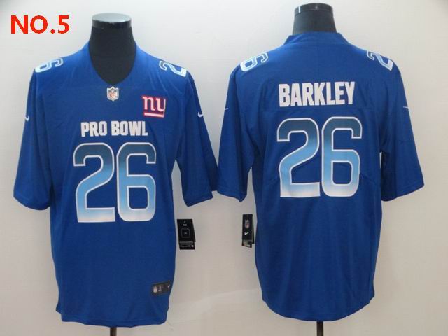  Men's New York Giants #26 Saquon Barkley Jersey NO.5;
